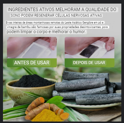 Adesivo Detox eliminador de toxinas para os pés